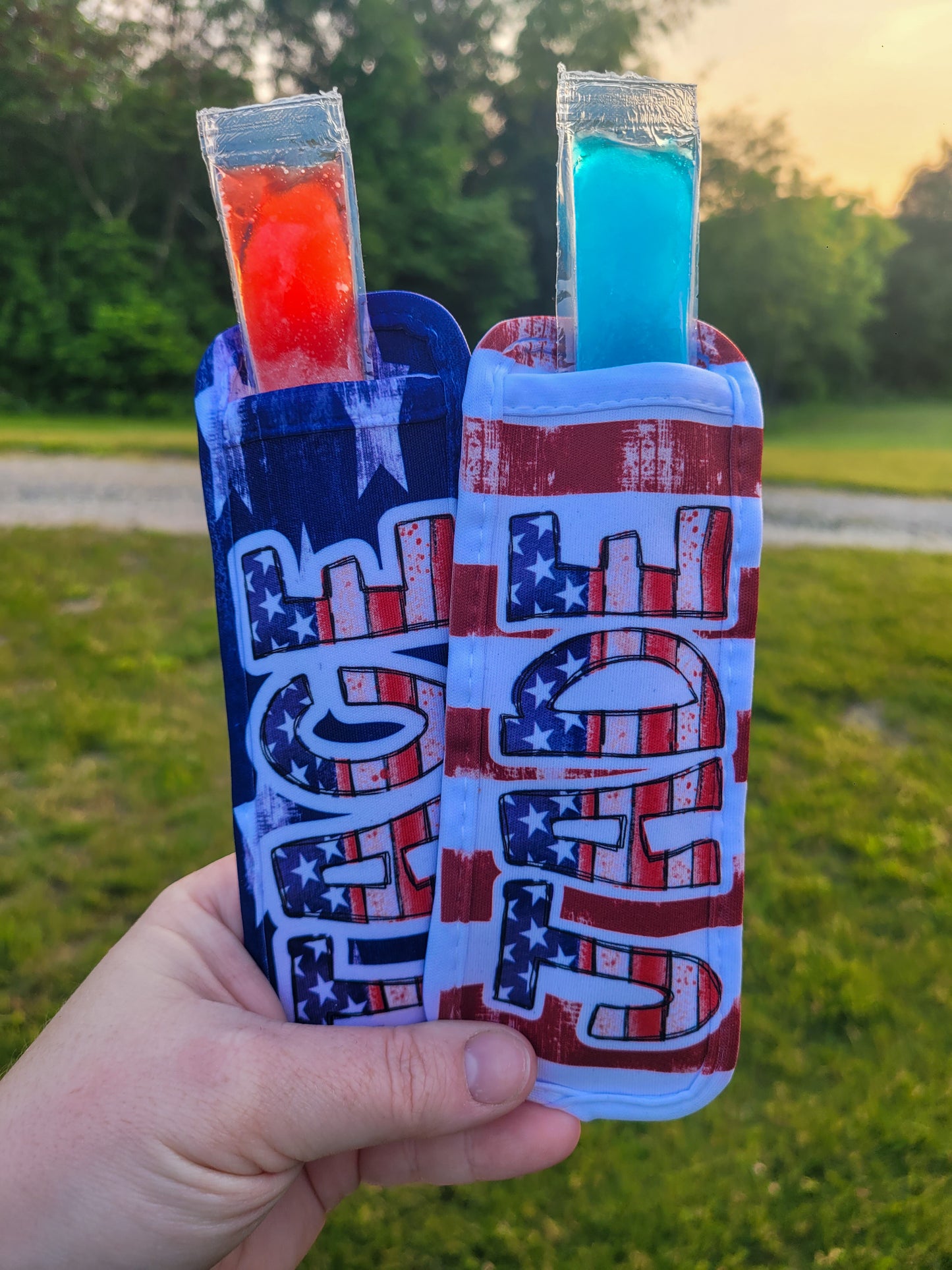 Stars and Stripes Popsicle Holders