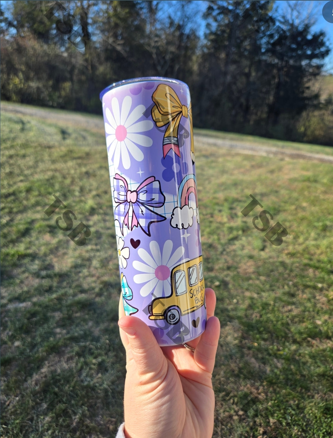 Purple School Tumbler